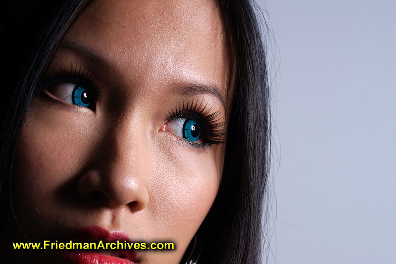 model,blue,eyes,contact lenses,eyelashes,modeling,wireless flash,skin,beauty,close-up,macro,